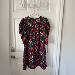 Crosby by Mollie Burch black floral dress Size S